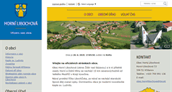 Desktop Screenshot of hornilibochova.cz